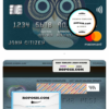 Argentina Hipotecario bank mastercard template in PSD format