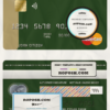Austria Alliance bank mastercard template in PSD format, fully editable