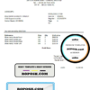 Sales Invoice Chanel Boutique template in Word format