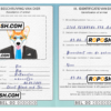 Belgium dog (animal, pet) passport PSD template, fully editable