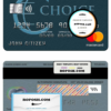 Belize Choice bank mastercard template in PSD format, fully editable