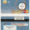 Benin Fema bank mastercard template in PSD format, fully editable