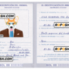 Bolivia dog (animal, pet) passport PSD template, fully editable