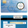 Bosnia and Herzegovina Ata bank visa card template in PSD format, fully editable