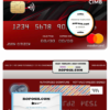 Brunei CIMB bank mastercard credit card template in PSD format, fully editable