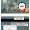 Brunei HSBC bank mastercard credit card template in PSD format, fully editable