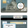 Brunei HSBC bank visa credit card template in PSD format, fully editable