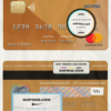 Burundi Access bank mastercard credit card template in PSD format, fully editable