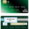Burundi Africa visa credit card template in PSD format, fully editable