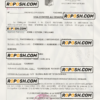 CAMEROON e-Visa PSD template, with fonts scan effect