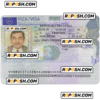 Croatia schengen visa PSD template, completely editable, with fonts
