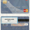Canada Montreal bank mastercard template in PSD format, fully editable