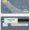 Canada Montreal bank visa card template in PSD format, fully editable