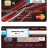 Canada Nova bank mastercard template in PSD format, fully editable