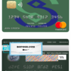 China Minsheng bank mastercard credit card template in PSD format, fully editable