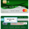 Comoros Sanduk bank mastercard credit card template in PSD format, fully editable