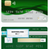 Comoros Sanduk bank visa credit card template in PSD format, fully editable