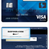 Costa Rica The Bank of Costa Rica bank visa business credit card template in PSD format