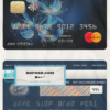Côte d’Ivoire Citi bank mastercard credit card template in PSD format, fully editable
