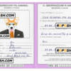 Croatia dog (animal, pet) passport PSD template, completely editable