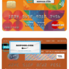 Croatia Podravska bank mastercard credit card template in PSD format, fully editable