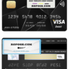 Croatia Zagrebacka bank visa credit card template in PSD format, fully editable