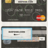 Czech Air Bank mastercard template in PSD format