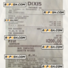 DIXIS payment receipt PSD template scan effect