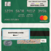 Denmark Jyske Bank mastercard template in PSD format