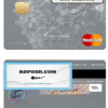 Denmark Sydbank mastercard template in PSD format