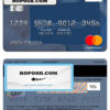 Dominican Republic Banco Vimecan mastercard mastercard template in PSD format