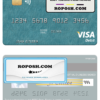 Egypt HSBC Bank visa debit card template in PSD format