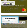 Equatorial Guinea BGFI Bank mastercard credit card template in PSD format