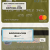 Equatorial Guinea BGFI Bank mastercard credit card template in PSD format
