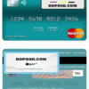 Estonia Bigbank mastercard credit card template in PSD format