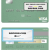 Finland Aktia Savings Bank visa debit card template in PSD format, fully editable