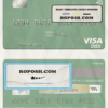 Finland Aktia Savings Bank visa debit card template in PSD format, fully editable