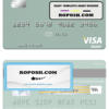 Finland Bank of Aland visa debit credit card template in PSD format