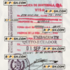 GUATEMALA travel visa PSD template, fully editable