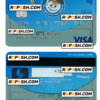 Greece Alpha bank visa credit card PSD template, version 2
