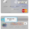 Ireland Bank of Ireland mastercard template in PSD format, fully editable