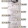 JACK payment receipt PSD template