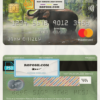 Kenya Co-operative bank of Kenya mastercard, fully editable template in PSD format