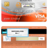 Kuwait Boubyan bank visa electron card, fully editable template in PSD format