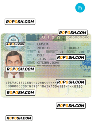 NETHERLANDS Schengen visa PSD template, fully editable