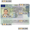 LITHUANIA Schengen visa from Lithuanian embassy, PSD template, 2022