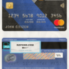 Lebanon Emirates Lebanon bank mastercard, fully editable template in PSD format