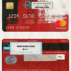 Libya Assaray bank (ATIB) mastercard, fully editable template in PSD format