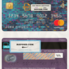 Liechtenstein Neue bank mastercard, fully editable template in PSD format
