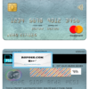 Liechtenstein Union bank mastercard, fully editable template in PSD format